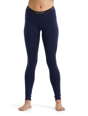 Dámské Base Layers Icebreaker BodyfitZone™ Merino 260 Zone Thermal Leggings Tmavě Blankyt Královská Modrá Tmavě Blankyt | CZ 1040HAPK
